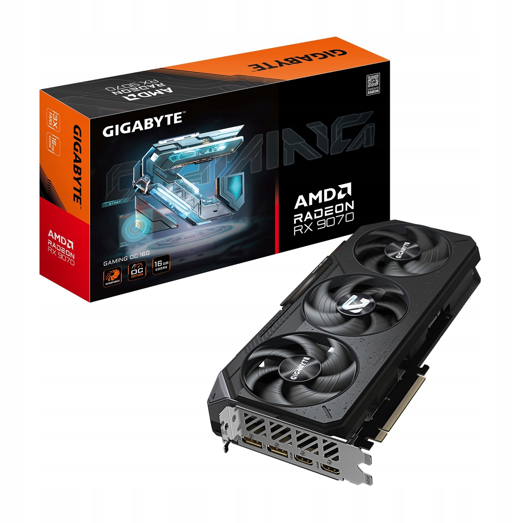 Gigabyte Radeon Rx 9070/Gaming/OC/16GB/GDDR6