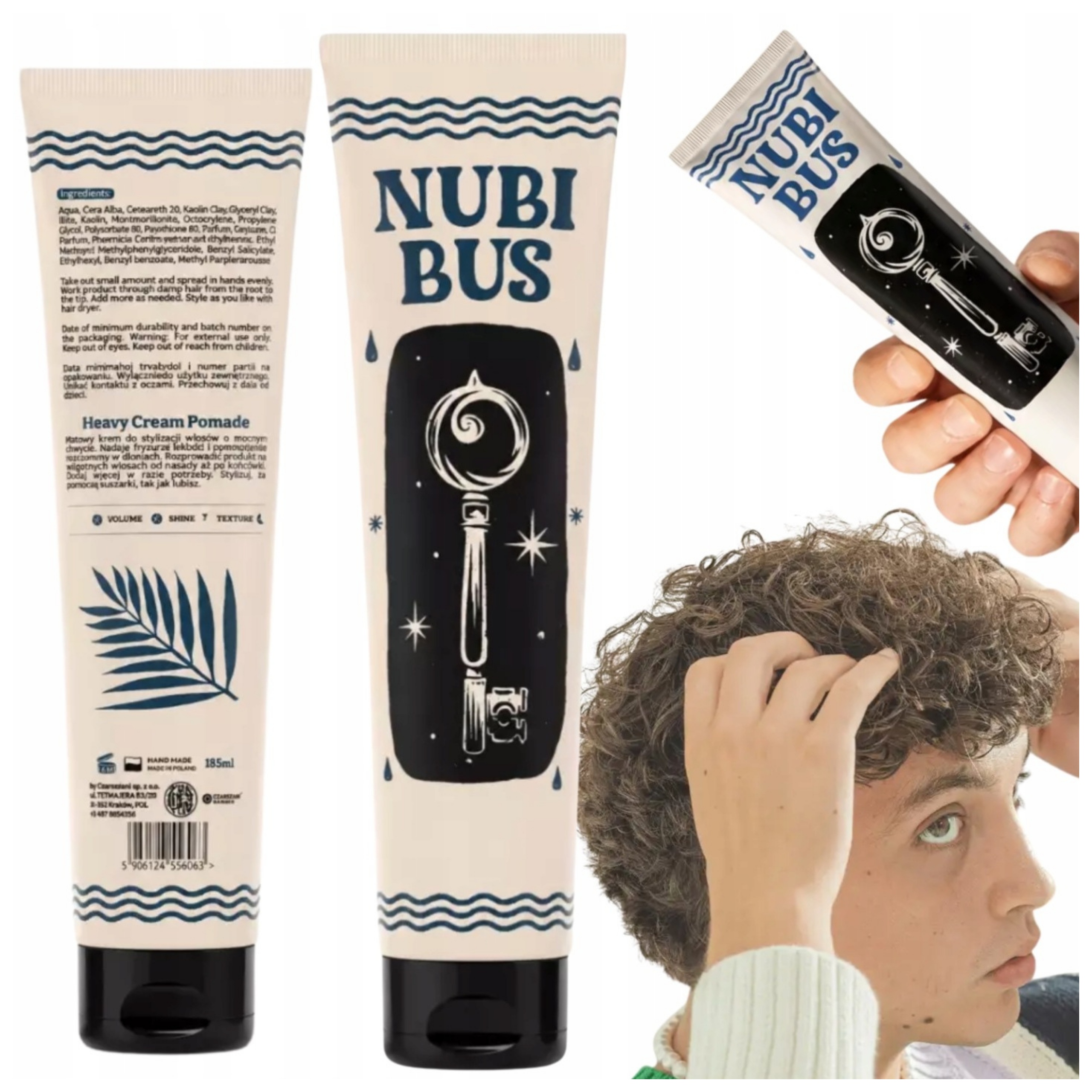 Krem Do Stylizacji Włosów ByElementum Nubibus Cream Pomade w Tubie 185ml