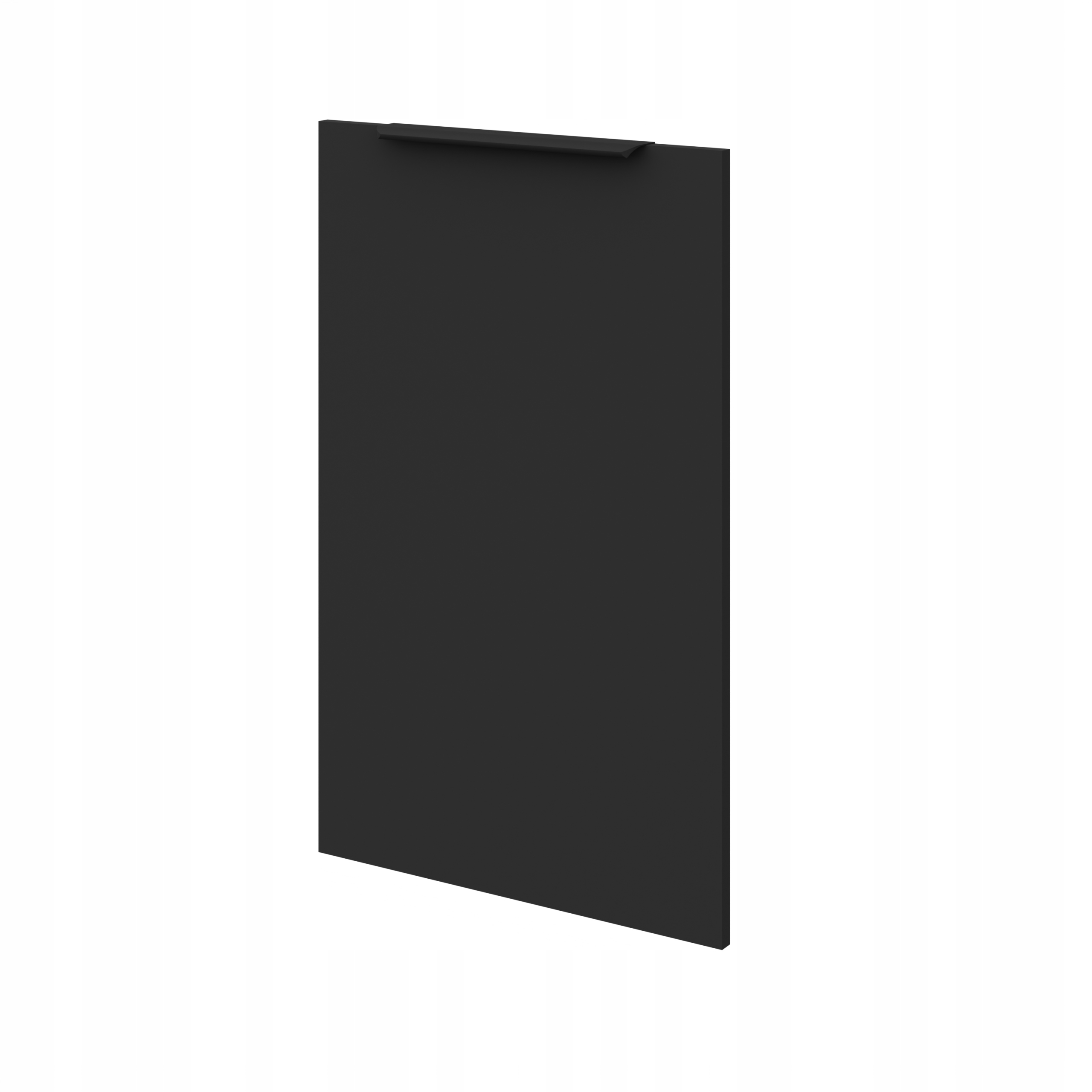Panel, Přední část pro vestavnou myčku nádobí 45 cm, panel 713 x 446, černý mat