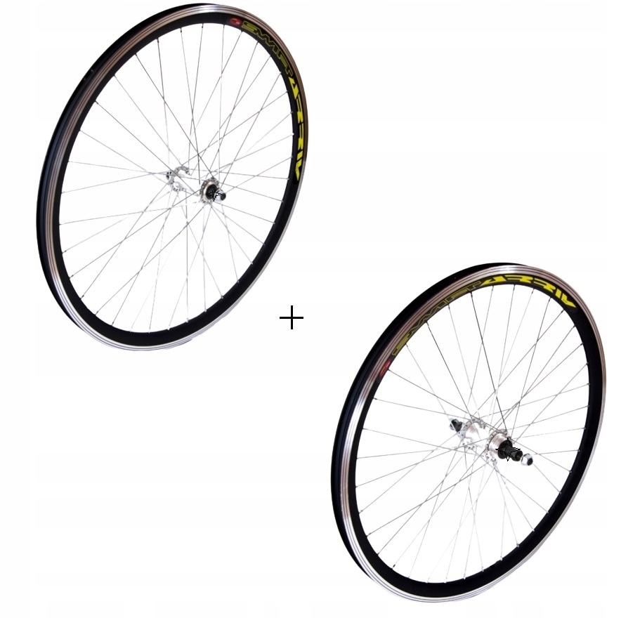 Komplet Mocnych Kół 28 Przód Tył Alu Wolnobieg