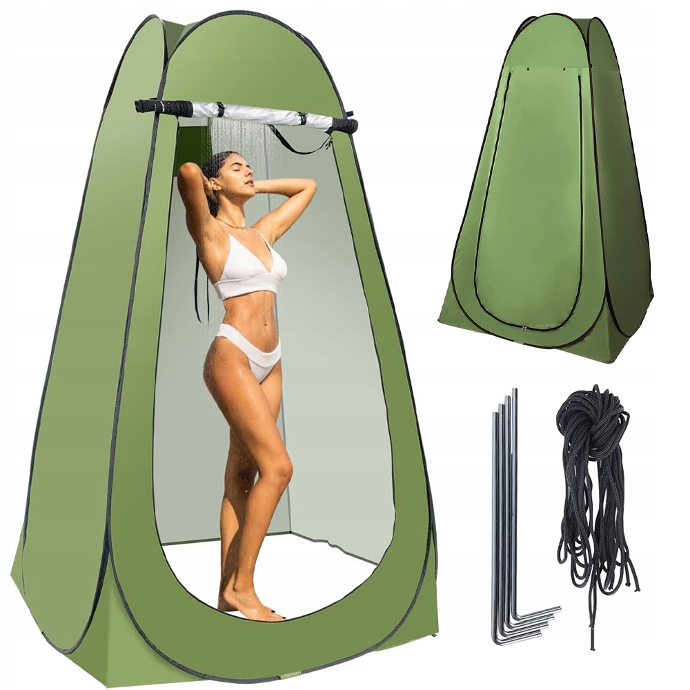 Namiot Pop-up Na Prysznic Przebieralnia 150CM Z Kołkami I Linkami Przenośny