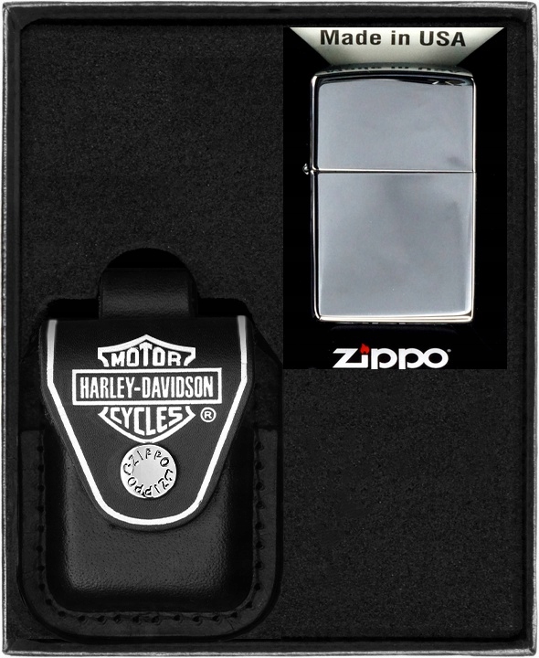 Sada Zippo Zapalovač Chrome High Polished Dárkový No6