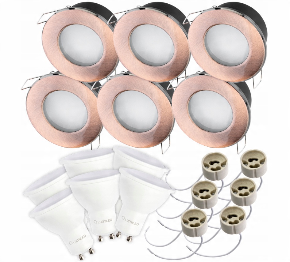 

6x Oprawa Halogenowa Hermetyczna Led GU10 8W