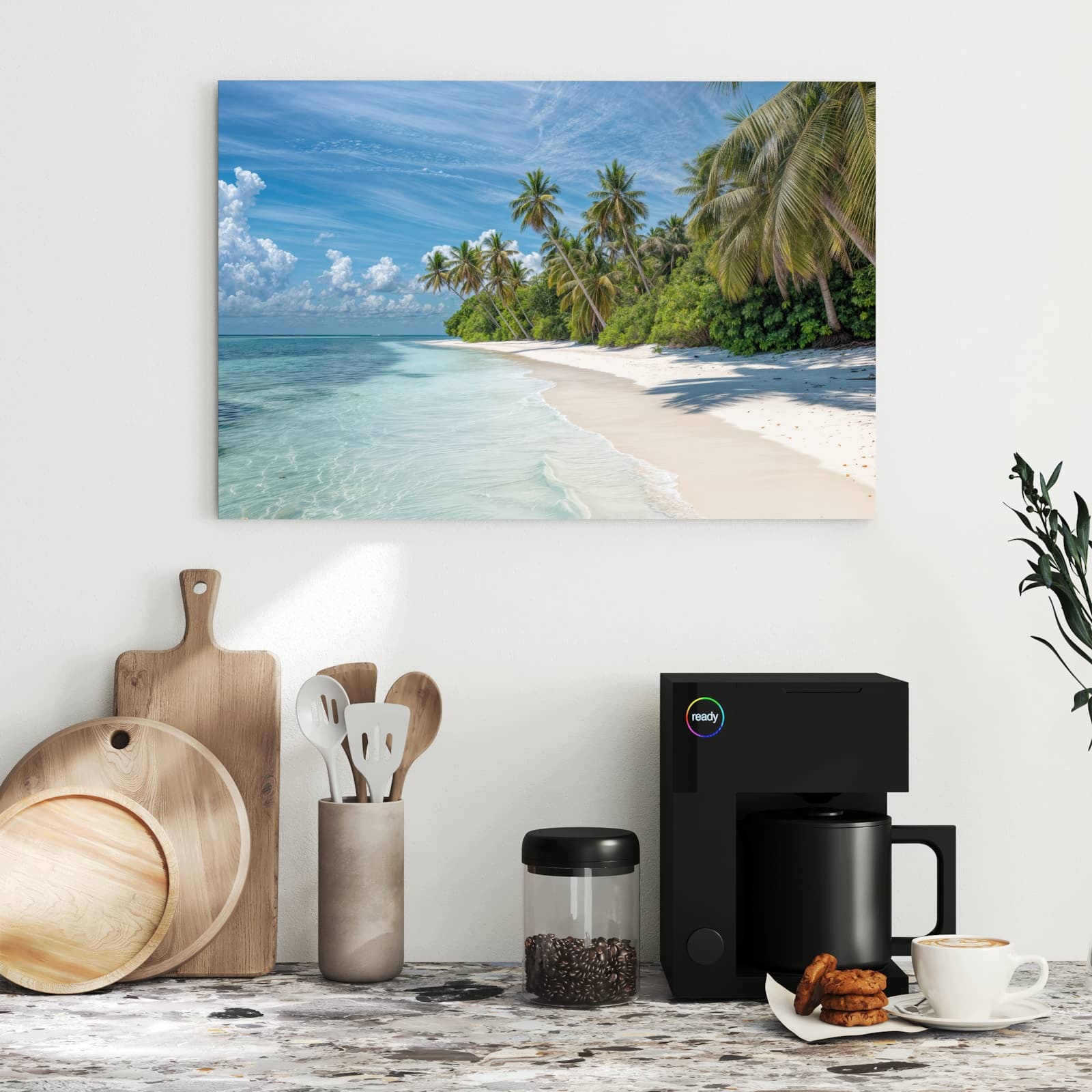 Magnetická tabule Palmy Wymarzona pláž 60 × 40 cm