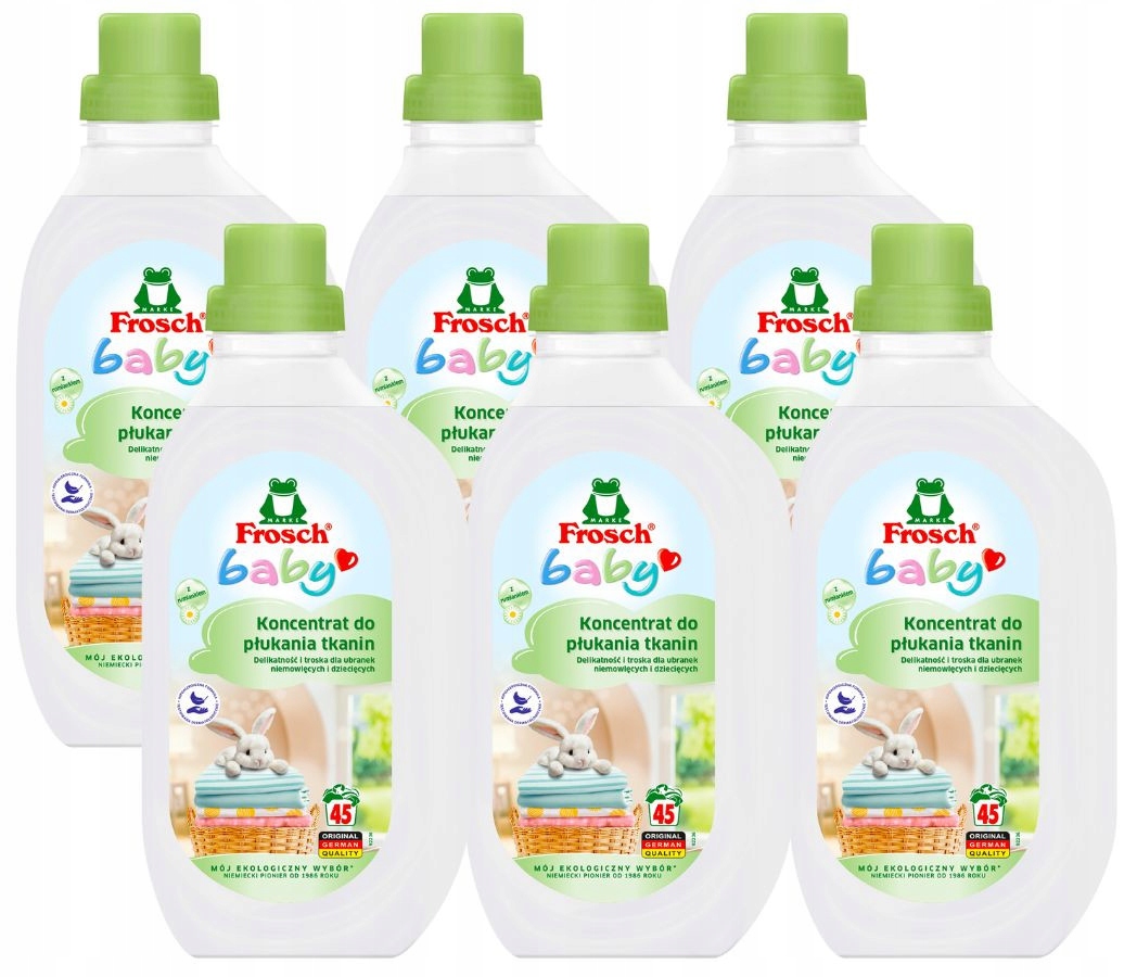 Levně Frosch Baby Tekutý koncentrát pro oplachování a změkčování tkanin 900 ml 45 praní x6