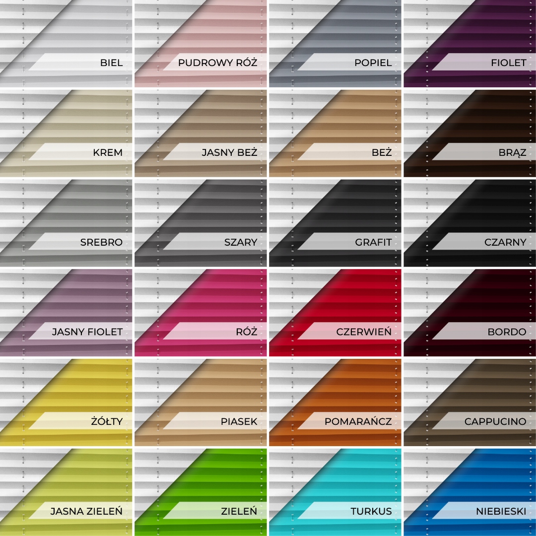 ROLETA PLISOWANA Plisy Żaluzje NA WYMIAR Termo Stan opakowania oryginalne