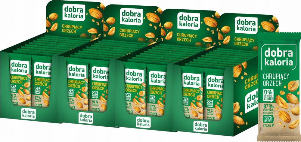 Baton Dobra Kaloria Chrupiący Orzech 35g x80