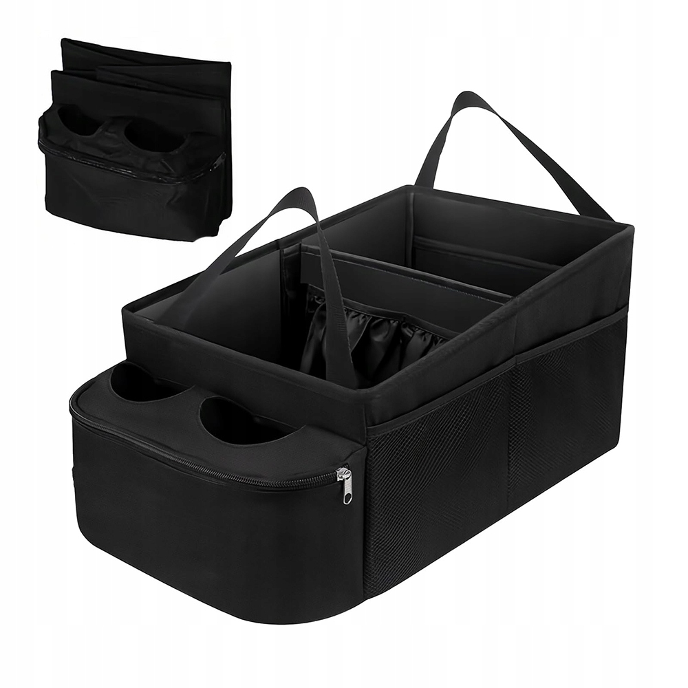 Organizer Do Bagażnika Torba Samochodu Auta Kufer Na Tylne Siedzenie Czarny