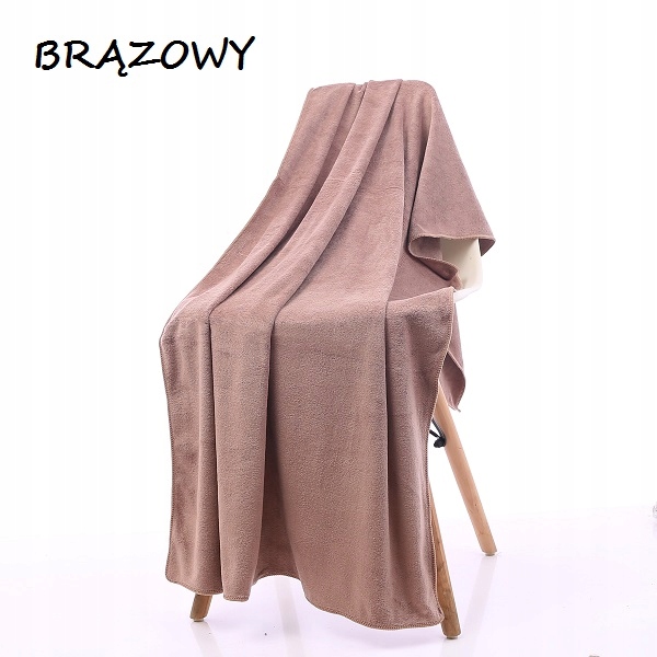 DUŻY RĘCZNIK 70x140 KĄPIELOWY MIKROFIBRA SZYBKOSCHNĄCY Z MIKROFIBRY CHŁONNY Długość (cm) 140
