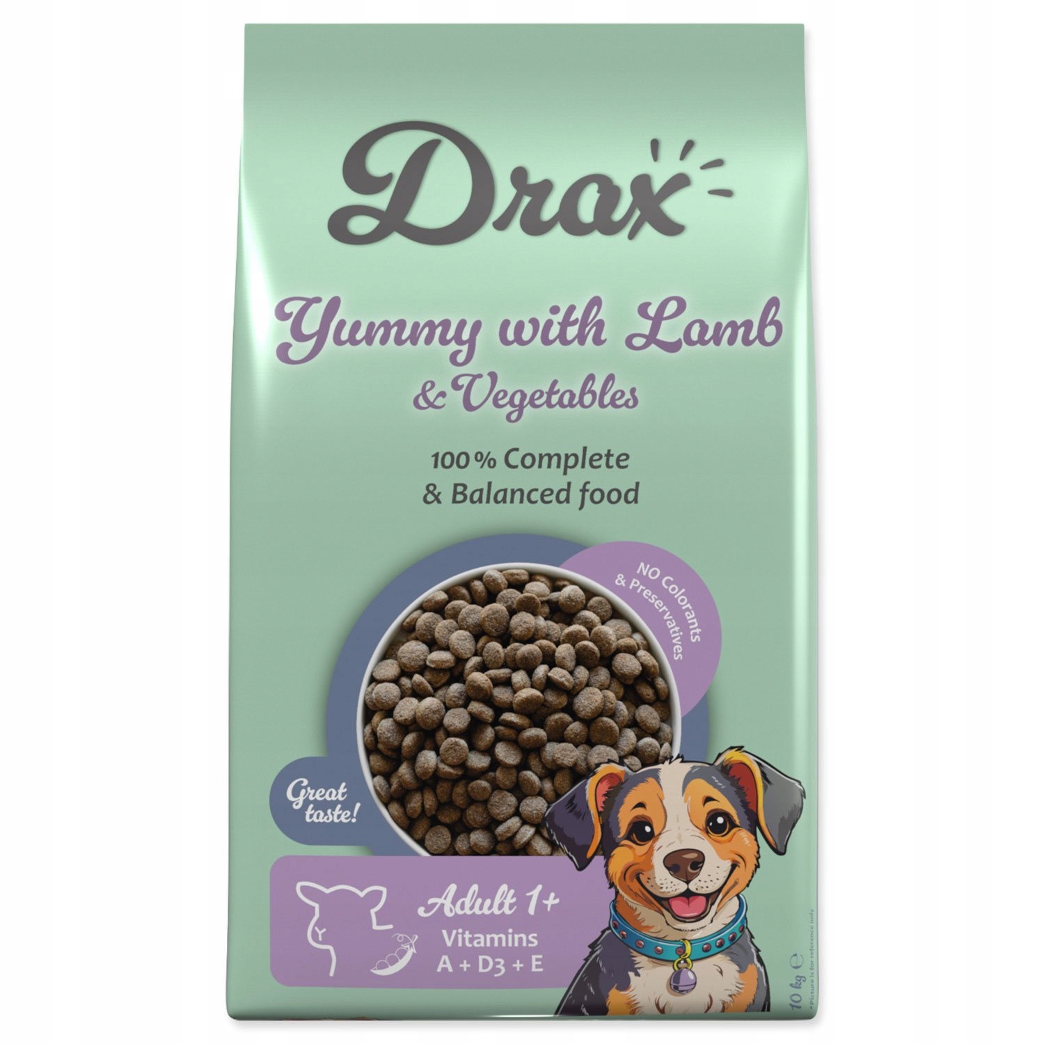 Levně Krmivo Drax Adult s jehněčím a se zeleninou 10kg