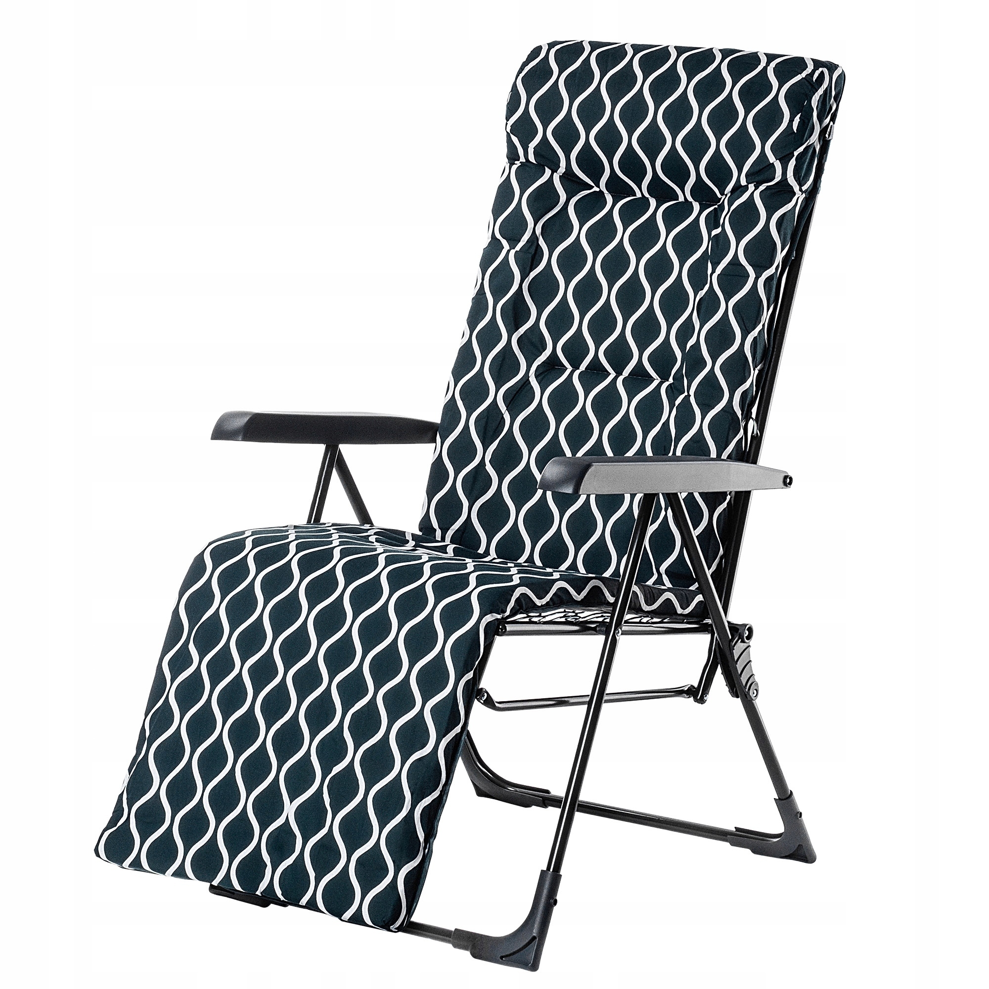 Ležadlo Záhradné Skladacie Plážové Turistické Sedadlo Nastaviteľné Pohodlná Terasa