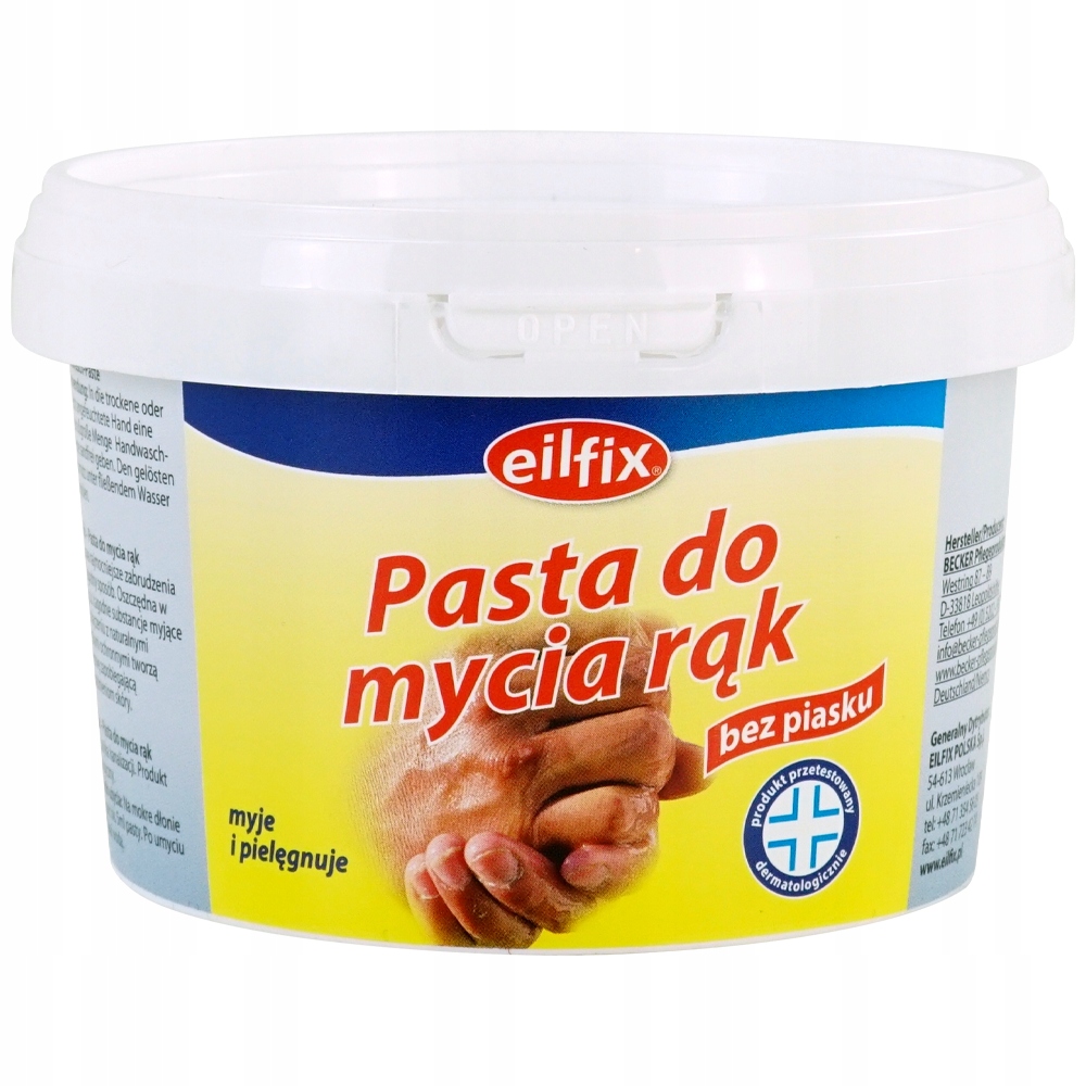 

Pasta Bhp do mycia zabrudzonych rąk 500ml Eilfix