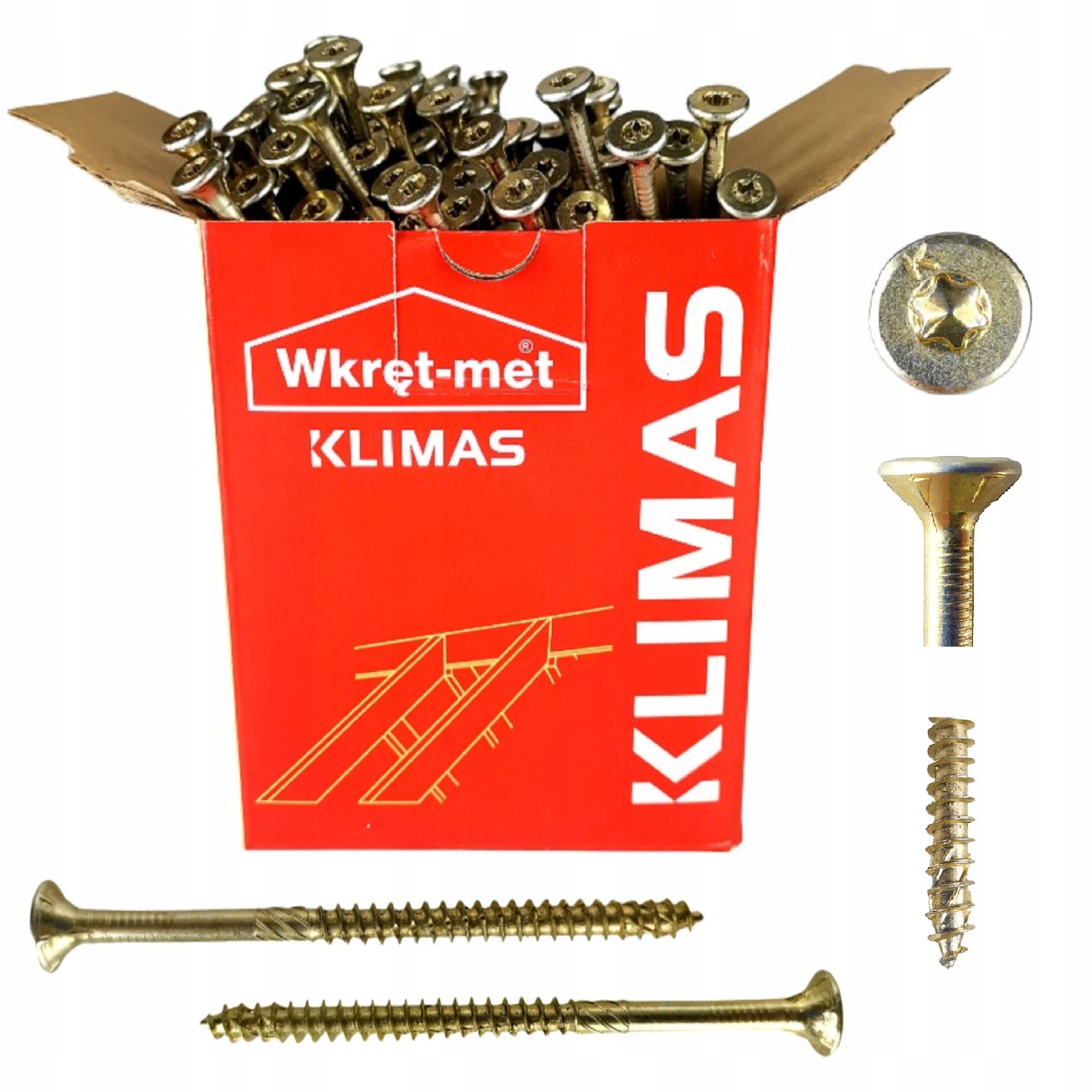 

Wkręty Ciesielskie Kmwht 4x70 Torx Stożkowe 200szt