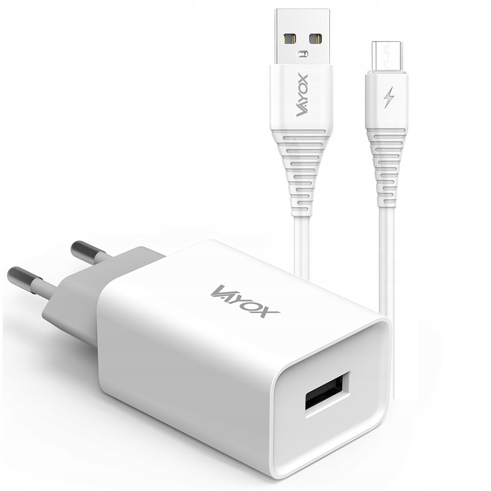 

Ładowarka Sieciowa Kabel Micro Usb B 5V 2.1A Vayox