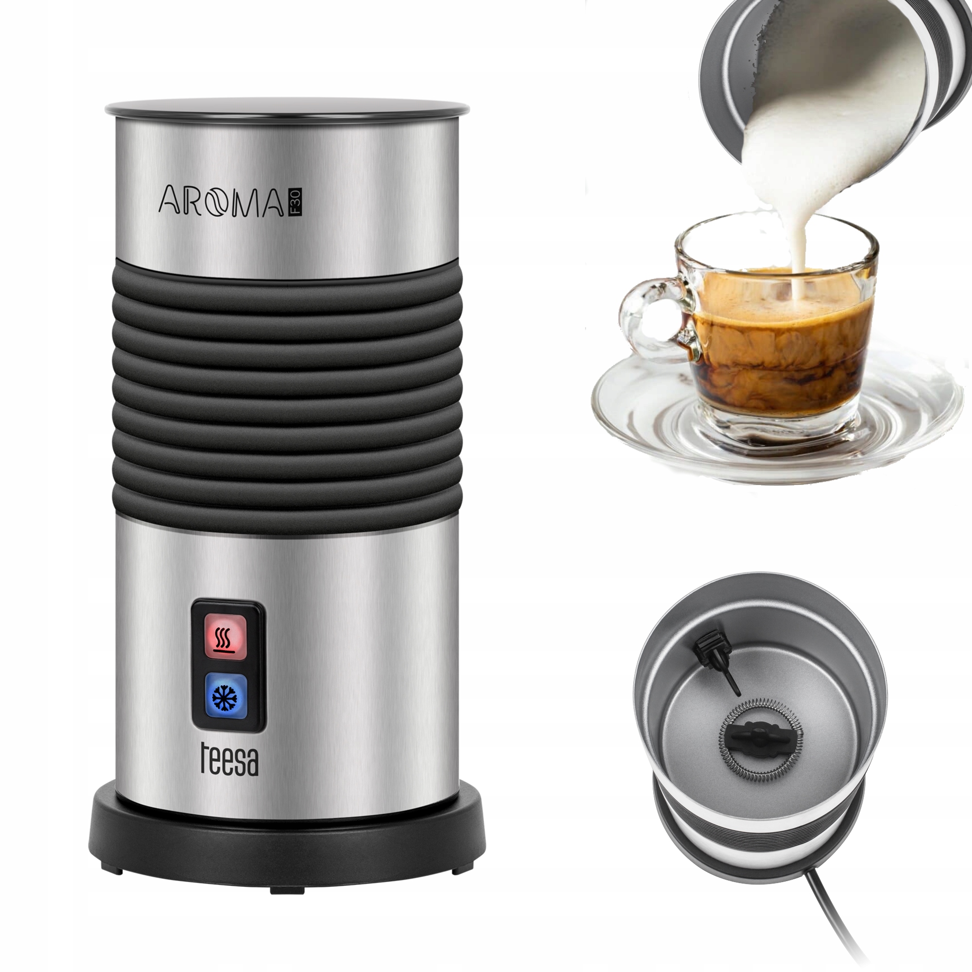 Spieniacz do mleka podgrzewacz Teesa Aroma F30