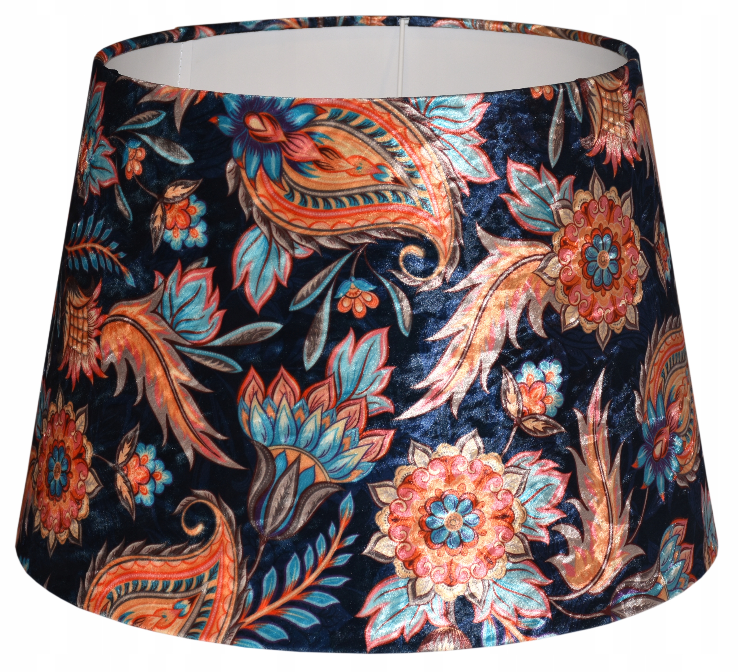 Orientálny abažúr E27 Zavinovacie Okraje Klosz 34/44 h29 Kvety Orientu Panca