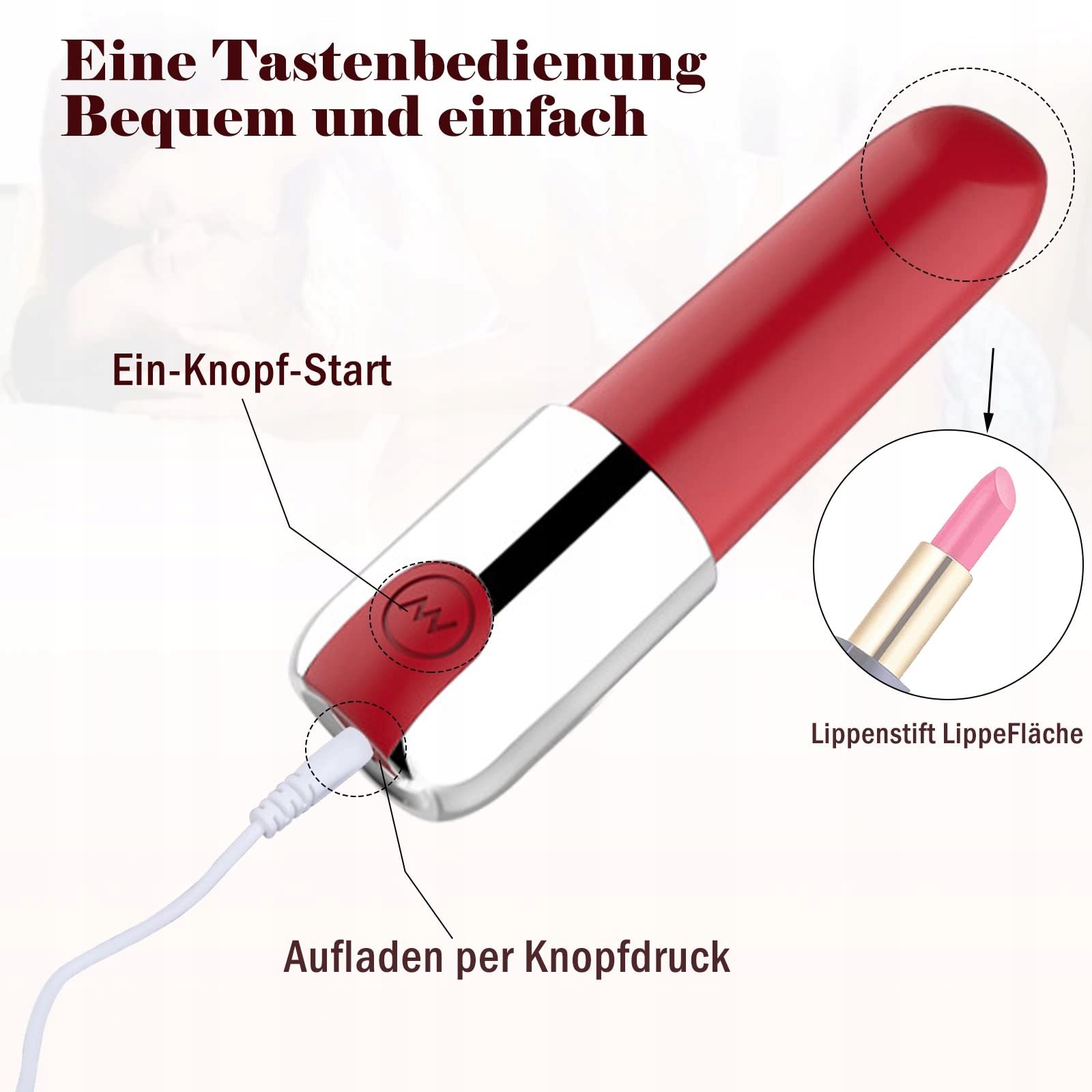 BDSMYEE Mini Wibrator G-Punkt Klitoris Stymulator Dla Kobiet i Par — miniatura 5