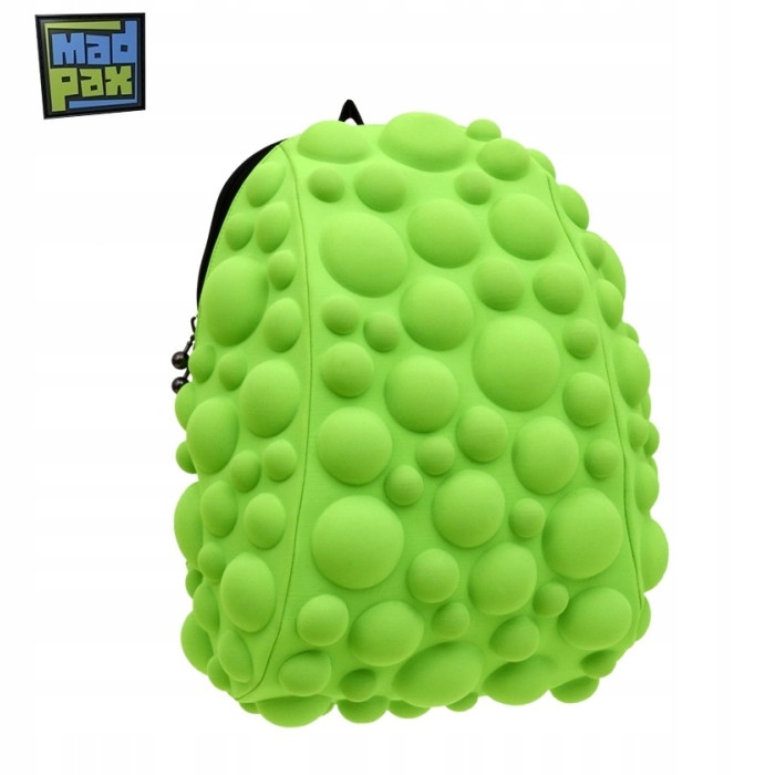 MADPAX plecak szkolny tornister Bąble Neonowy 3D Wielkość duża (mieszcząca A4)