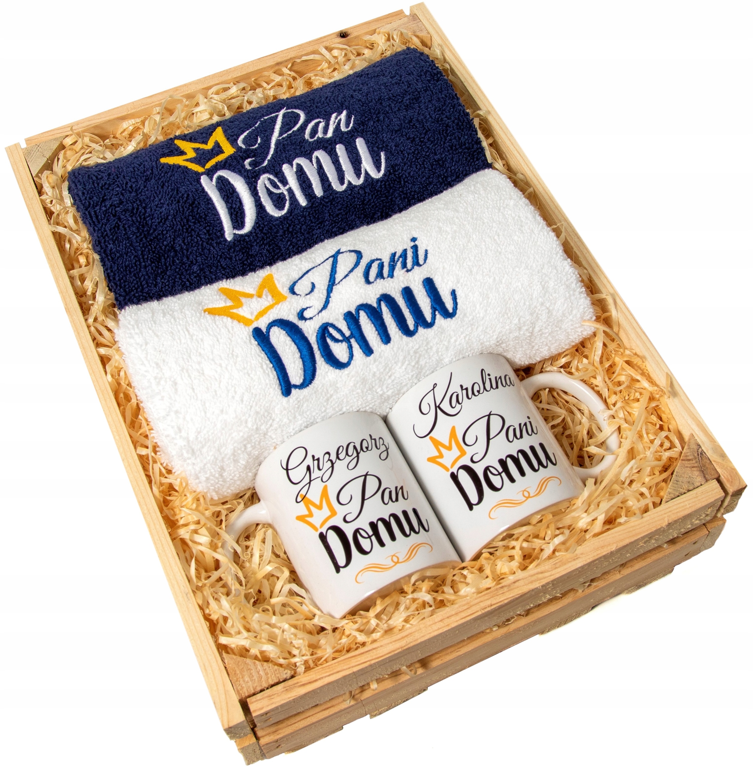 

Na Ślub Ręczniki Dla Pary Zestaw Skrzynka