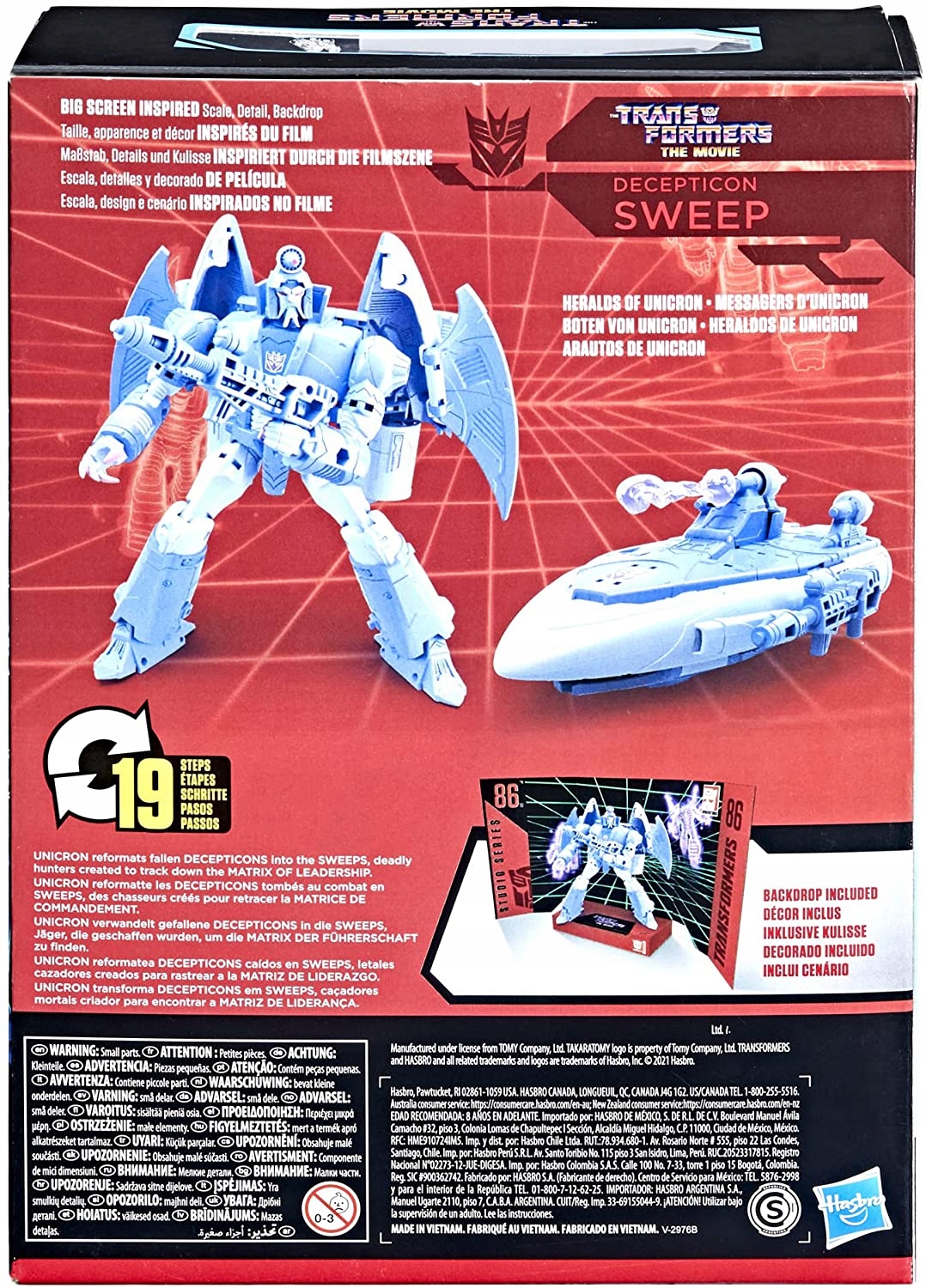 DECEPTICON SWEEP TRANSFORMERS 1986 FIGURKA Z FILMU Marka Hasbro
