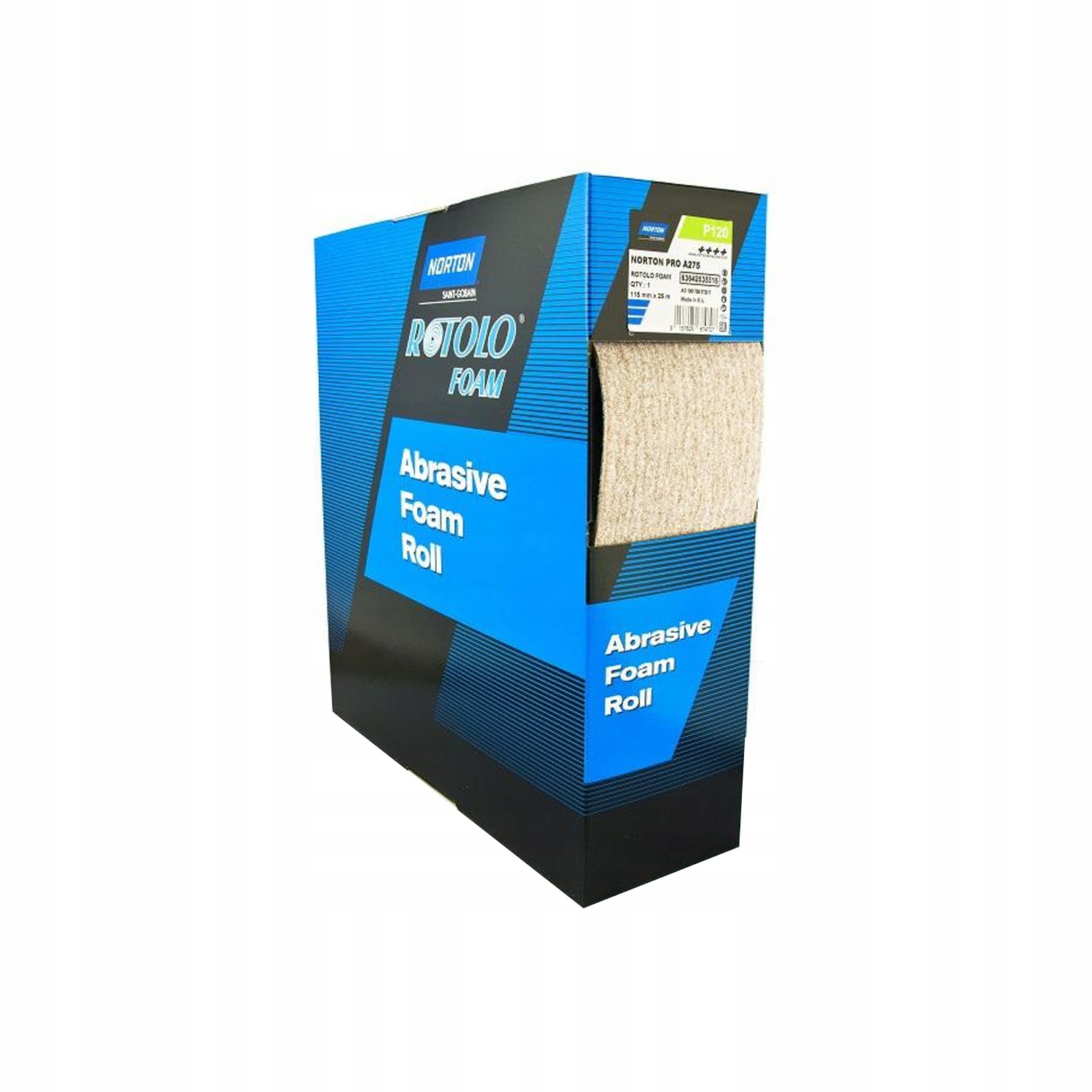 Brúsny papier na špongii Norton Pro 115x25 m P120
