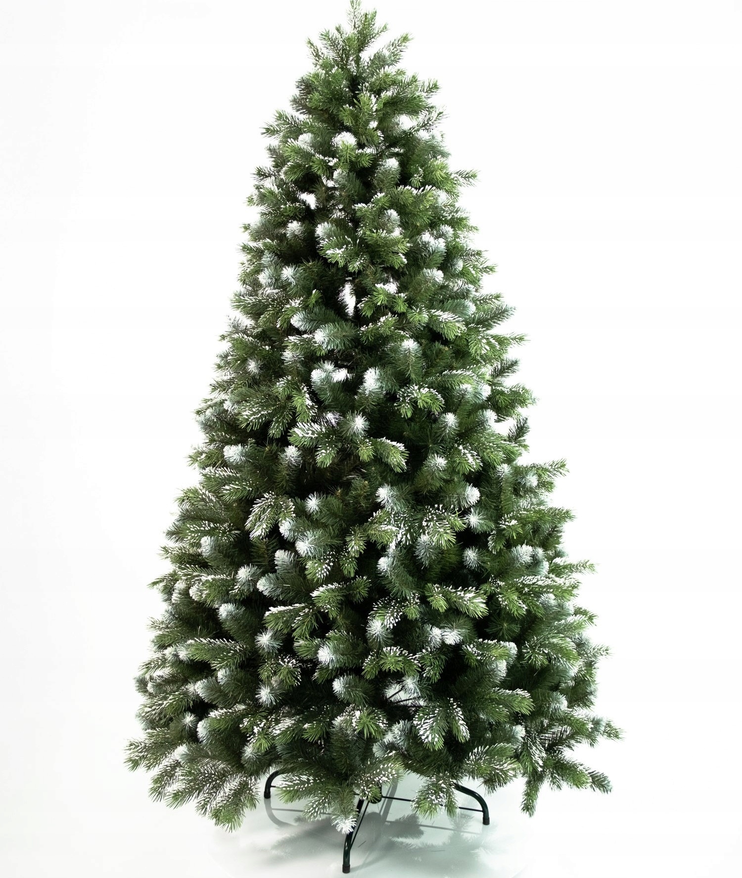 Umelý Vianočný Stromček Borovicový Diamant Zosnežený Pe S Perlovými Trblietkami 240 CM