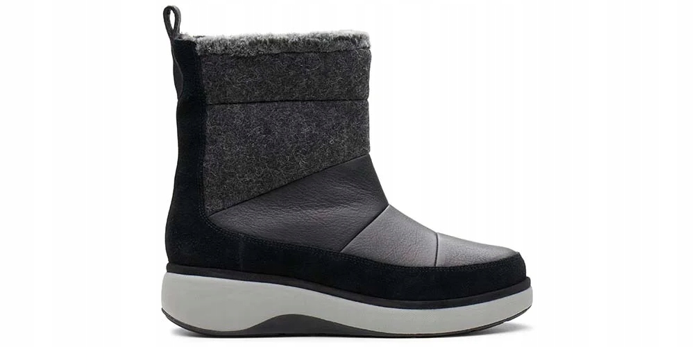 Clarks Dámské Kotníkové Boty Sněhule Un Vista Walk2 velikost 36 černá kůže