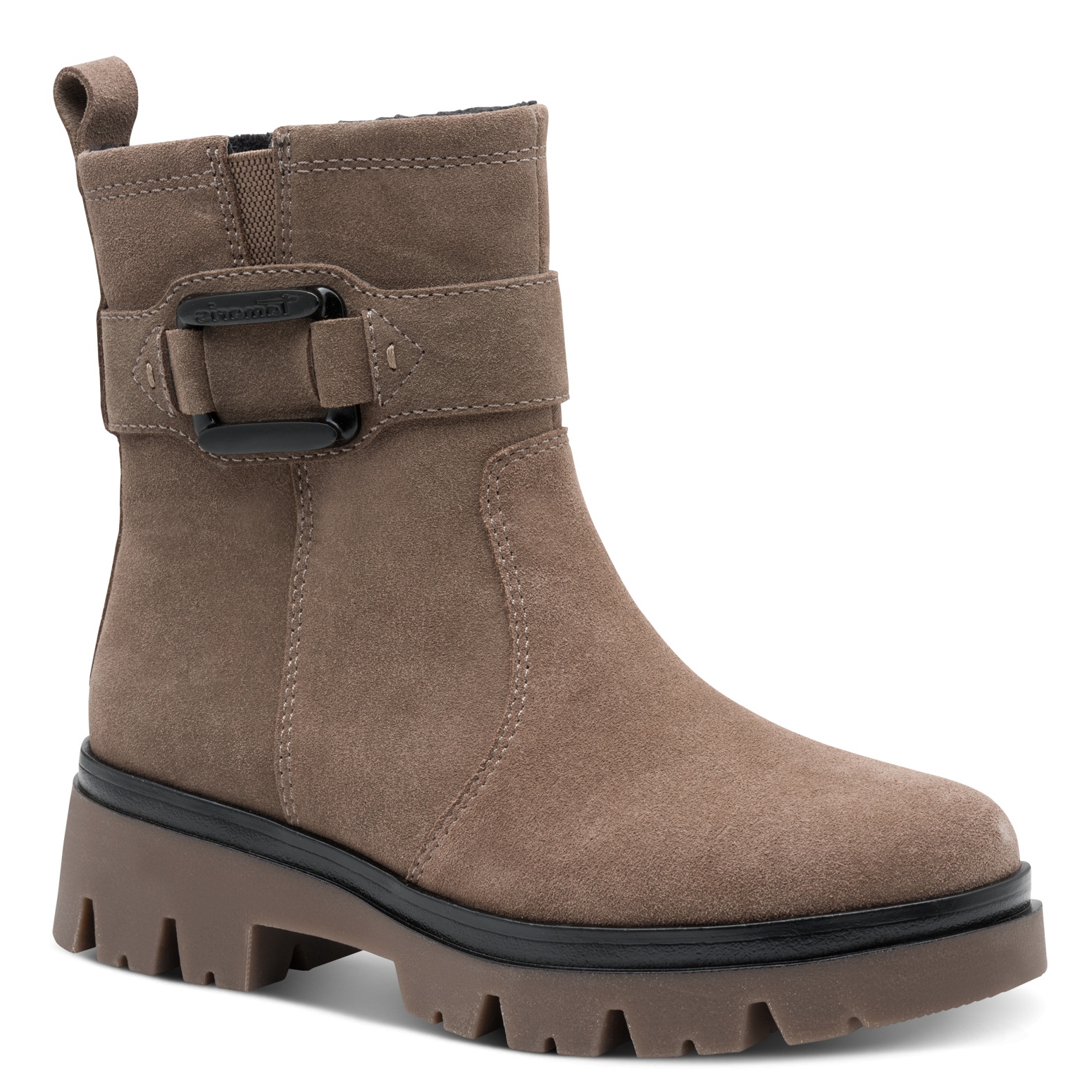 Kotníkové Boty Tamaris Comfort 85411-45, semišové, béžové, šířka V, Vel. 39