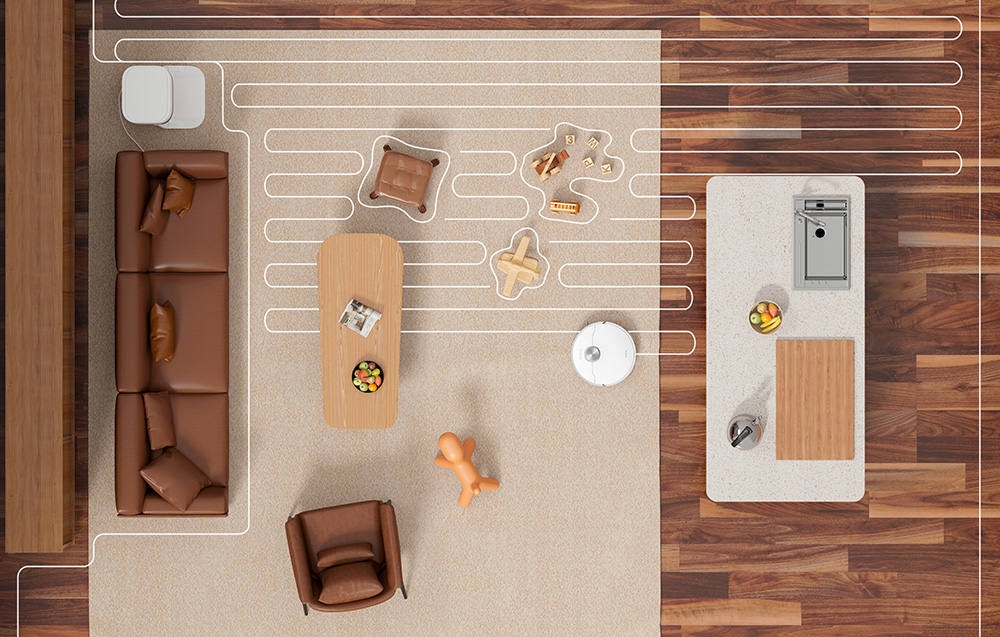 ROBOT SPRZĄTAJĄCY DREAME L10S ULTRA MOPUJĄCY Funkcje robota automatyczny powrót do bazy zdalne sterowanie automatyczne opróżnienie pojemnika wirtualna ściana programator pracy