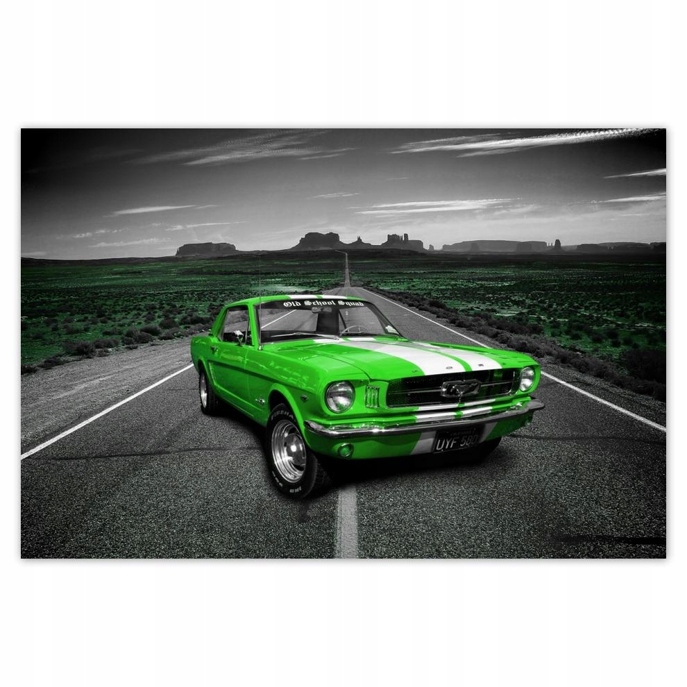 

Plakat 93x62 Limonkowy Mustang