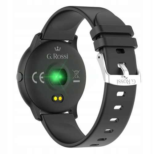 SMARTWATCH G. ROSSI SW010-11 CZARNY ELEGANCKI SPORTOWY ZEGAREK NA PREZENT Model SW010-11