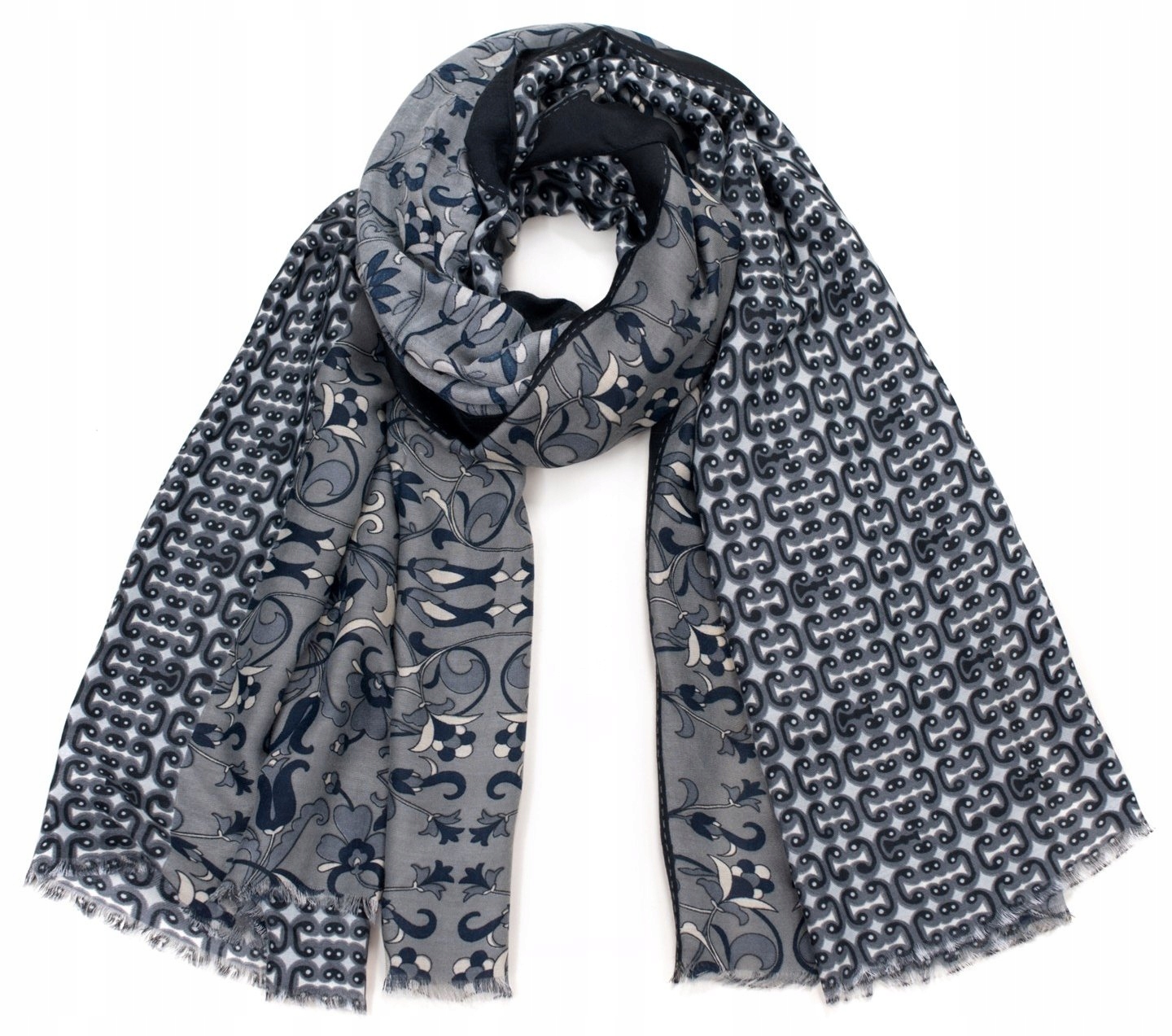 

Szaleo cienki Szal Kwiat Orientu sz17113-4