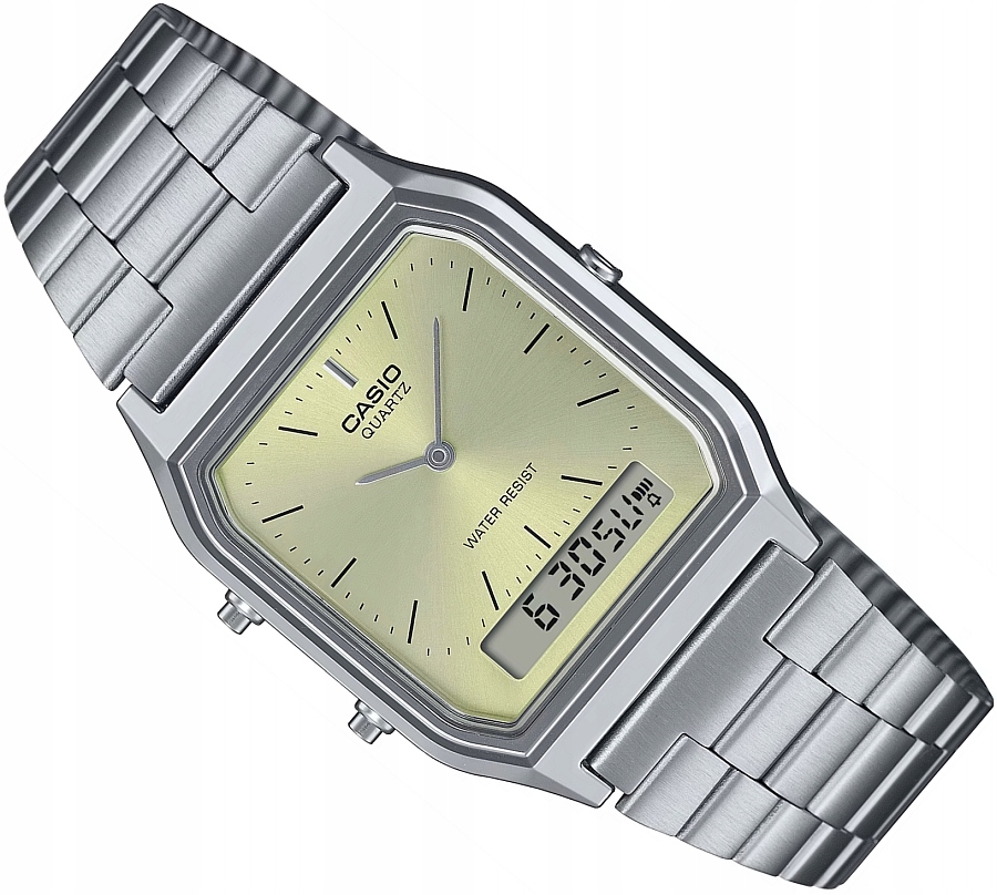 Hodinky Casio Vintage AQ-230A-9AMQYES Digitálně Analogové Retro Unisex Krabička