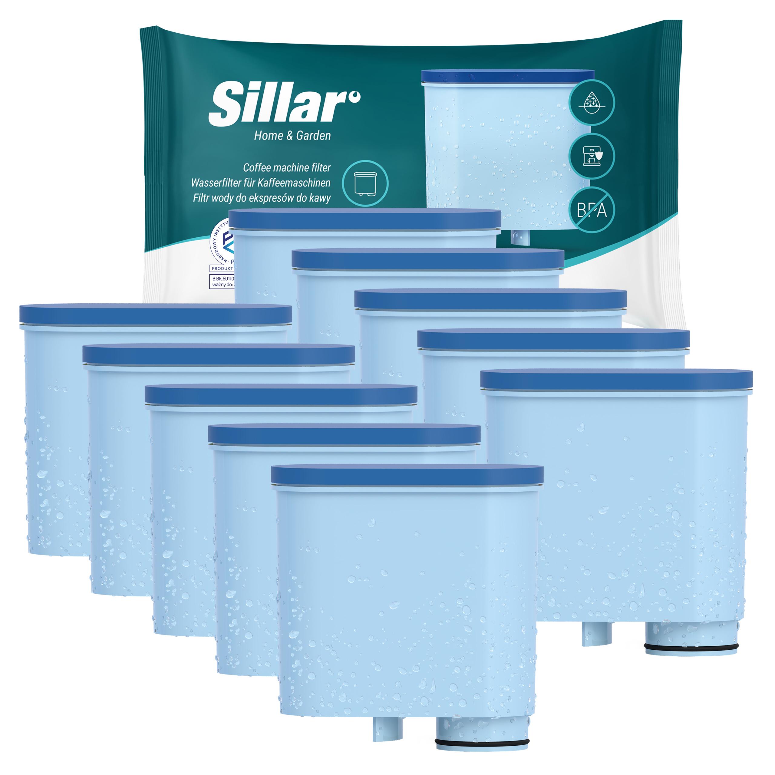 10 x filtr na vodu Sillar pro kávovar Saeco Philips Latte Go 5400 4400 3400