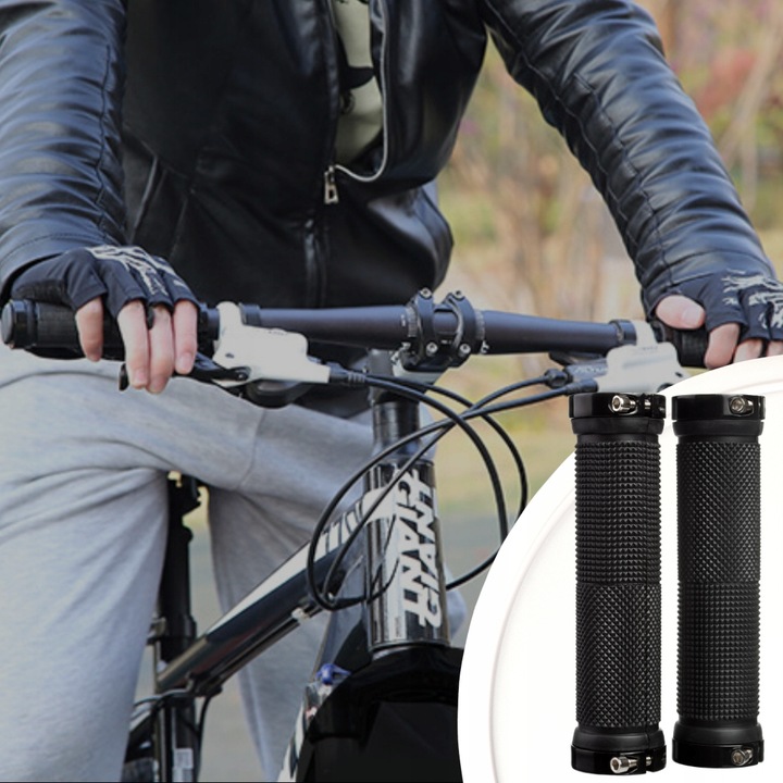 Chwyty Rączki Rowerowe Gripy na Rower Świetne Trzymanie BARDZO WYGODNE 2szt Długość 130 mm