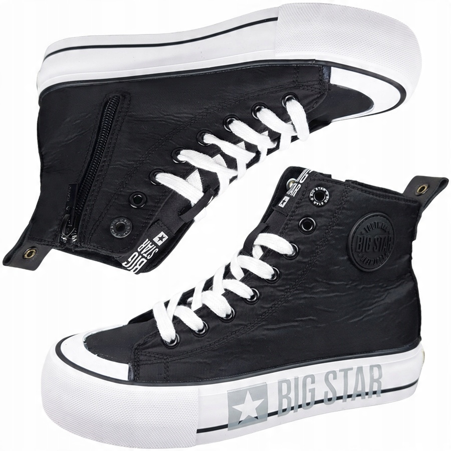 

Big Star trampki damskie wysokie czarne II274012