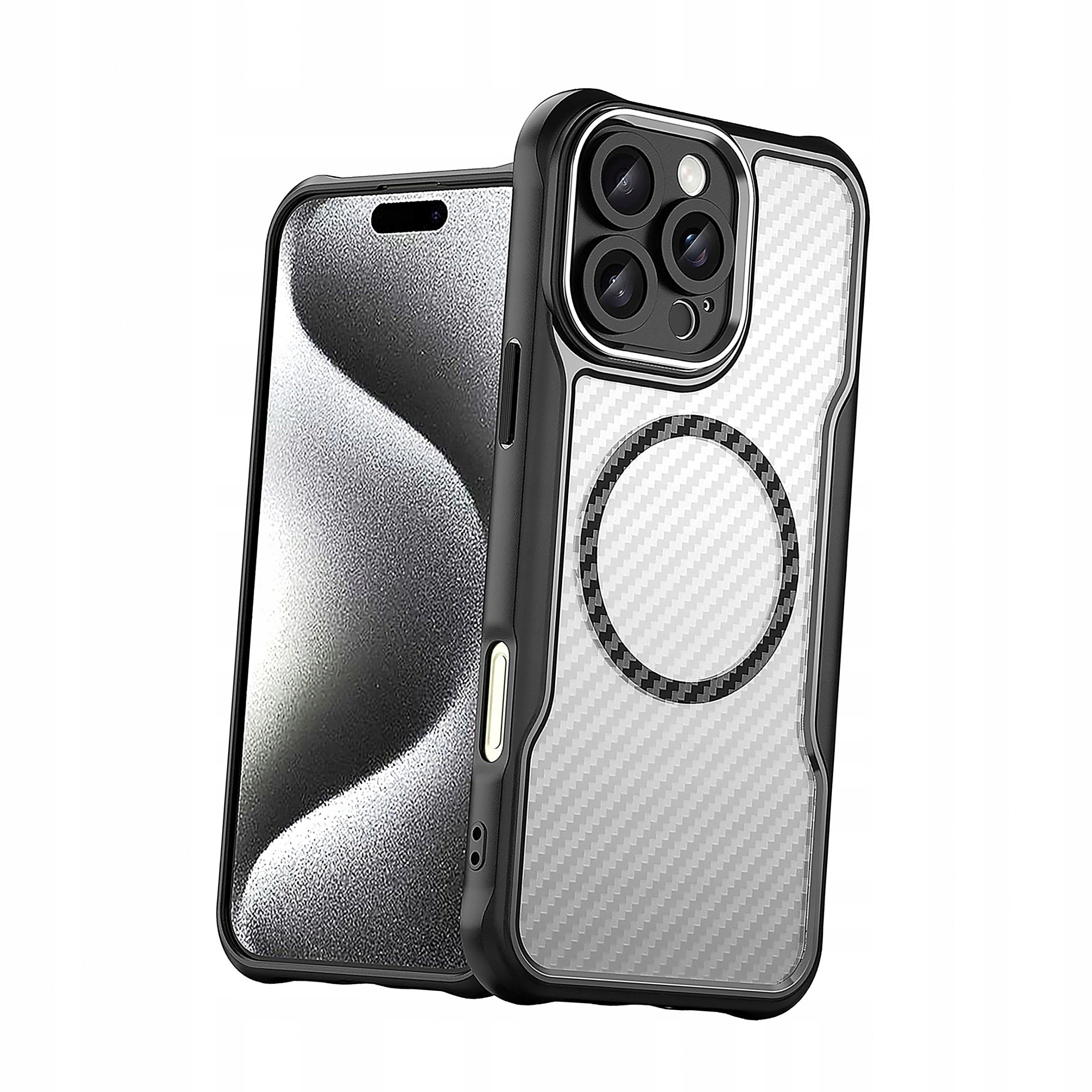 Etui silikonowe Leading Series MagSafe do iPhone 16 Pro Max czarne