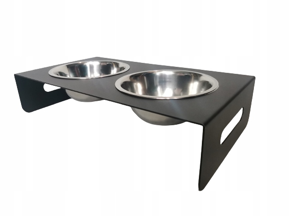 

Stojak Na Miski Dla Psa Kota Metal Czarny 2 x 1L