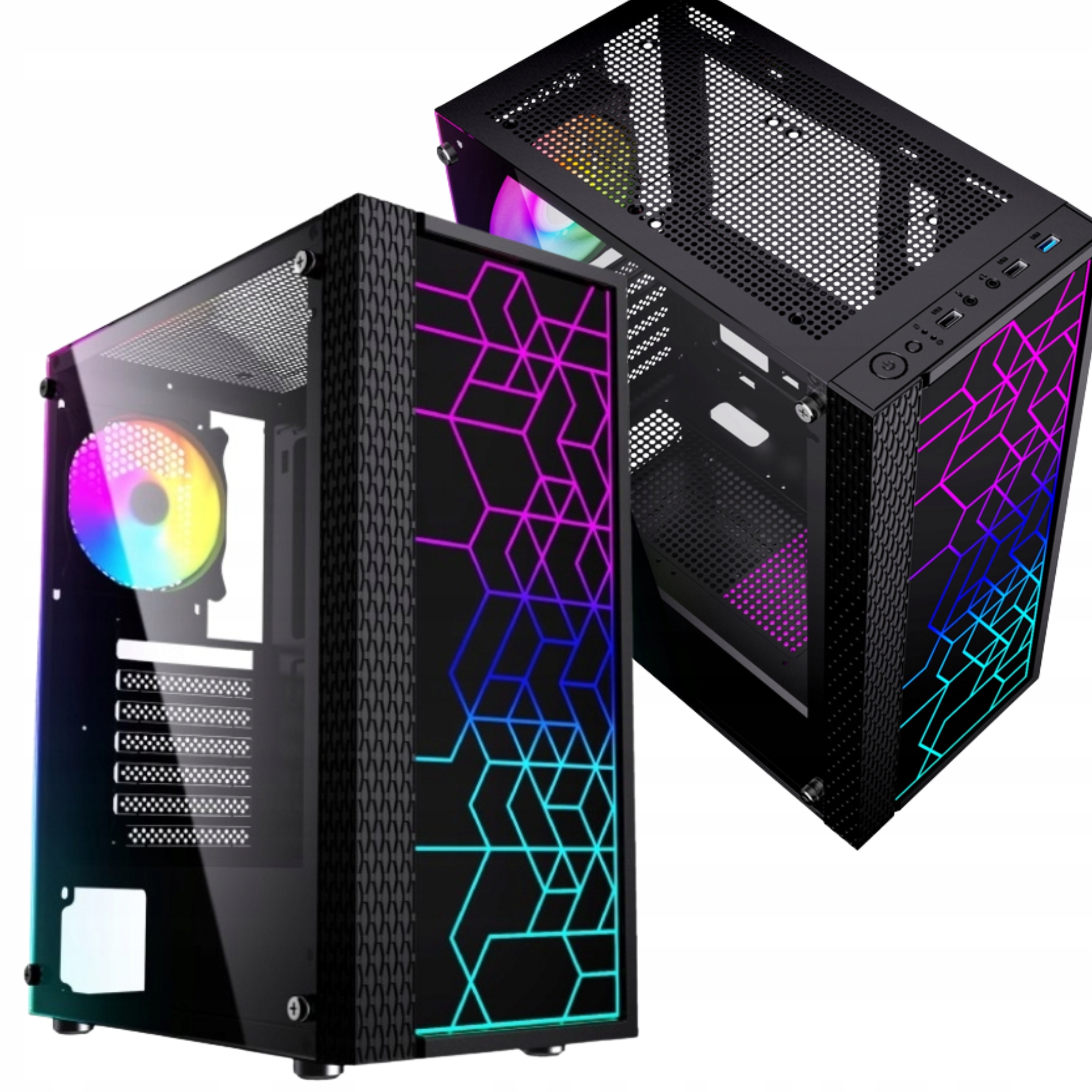 Obudowa komputerowa Atx Fornax 2500 Midi Tower 1x wentylator Rgb 120mm