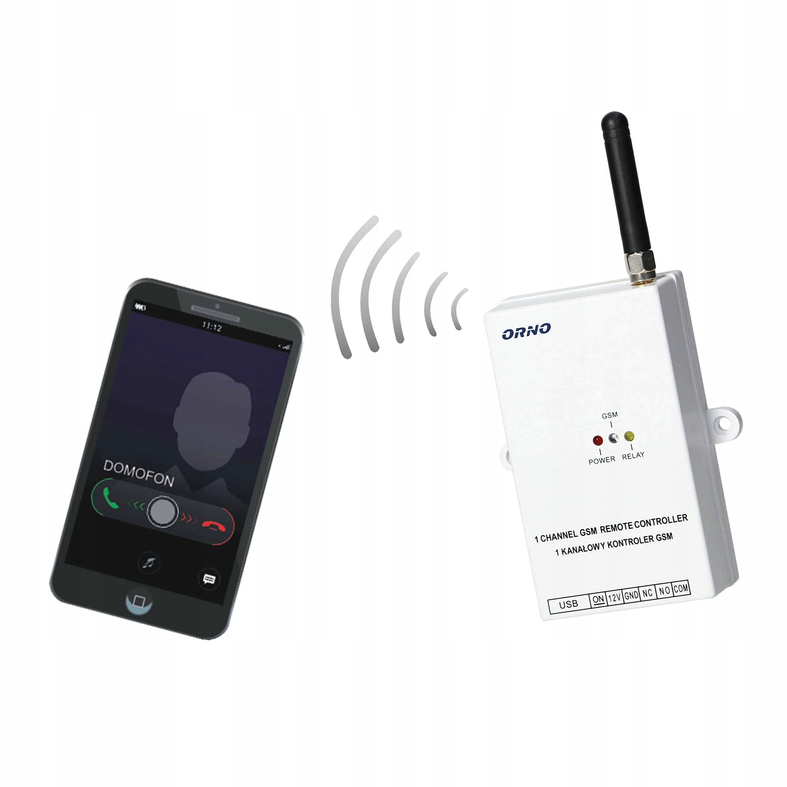 Gsm ovládač na ovládanie brány s Usb vstupom OR-GB-449 Orno
