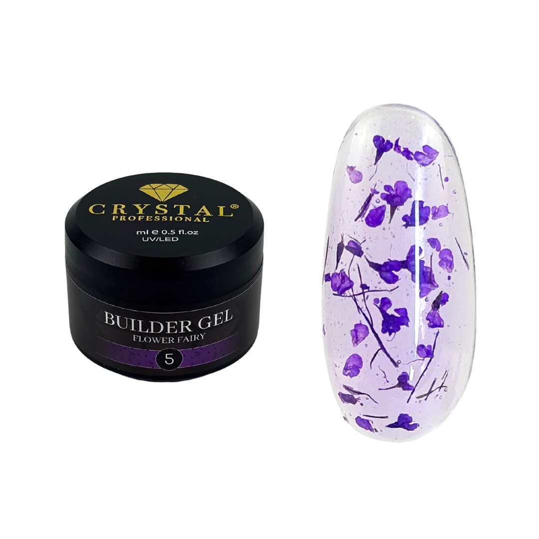 Stavební gel Flower Fairy #5 30 ml Crystal Professional Builder Gel