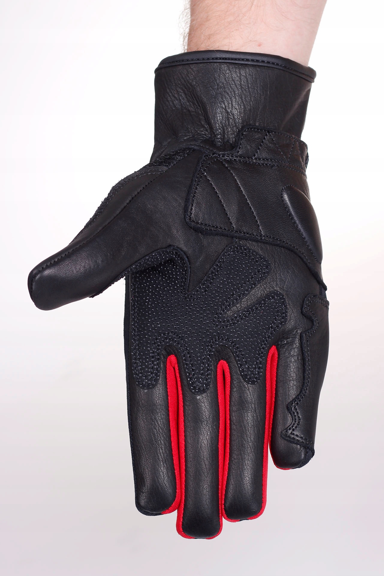 RĘKAWICZKI MOTOCYKLOWE LETNIE HUSAR GRIZZLY red Producent Husar