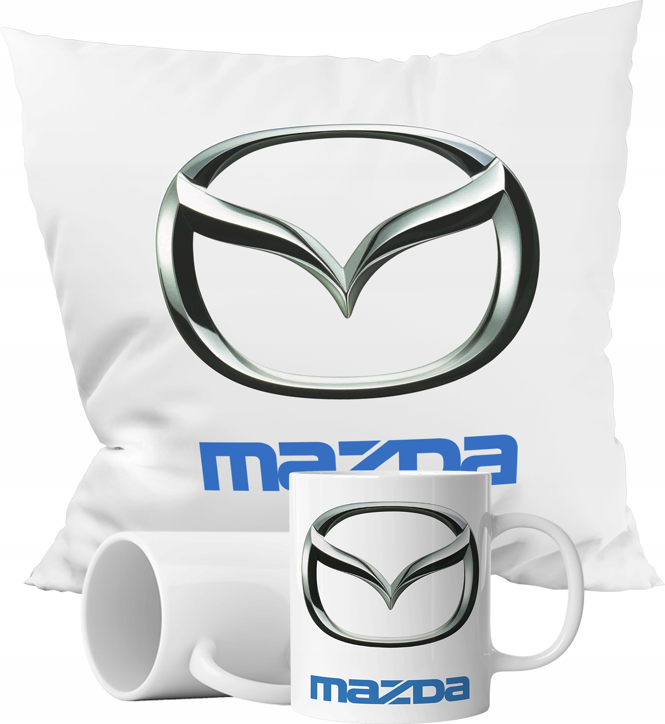 

Zestaw Kubek Poduszka Mazda Auto Logo Motyw