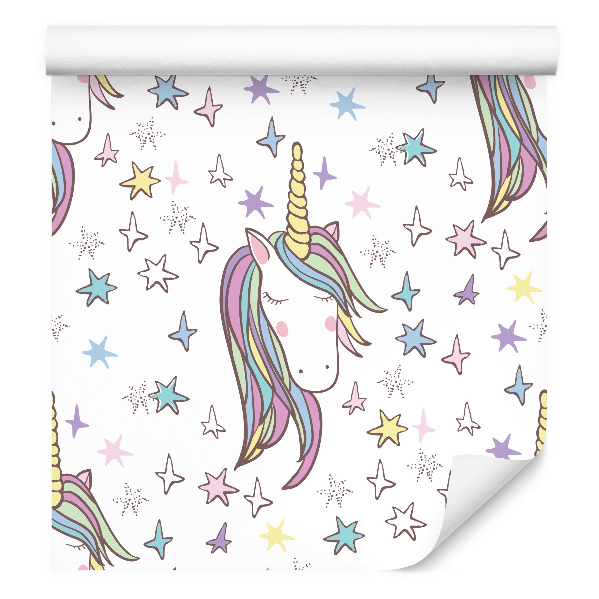 Tapeta do dívčího pokoje Duhový jednorožec