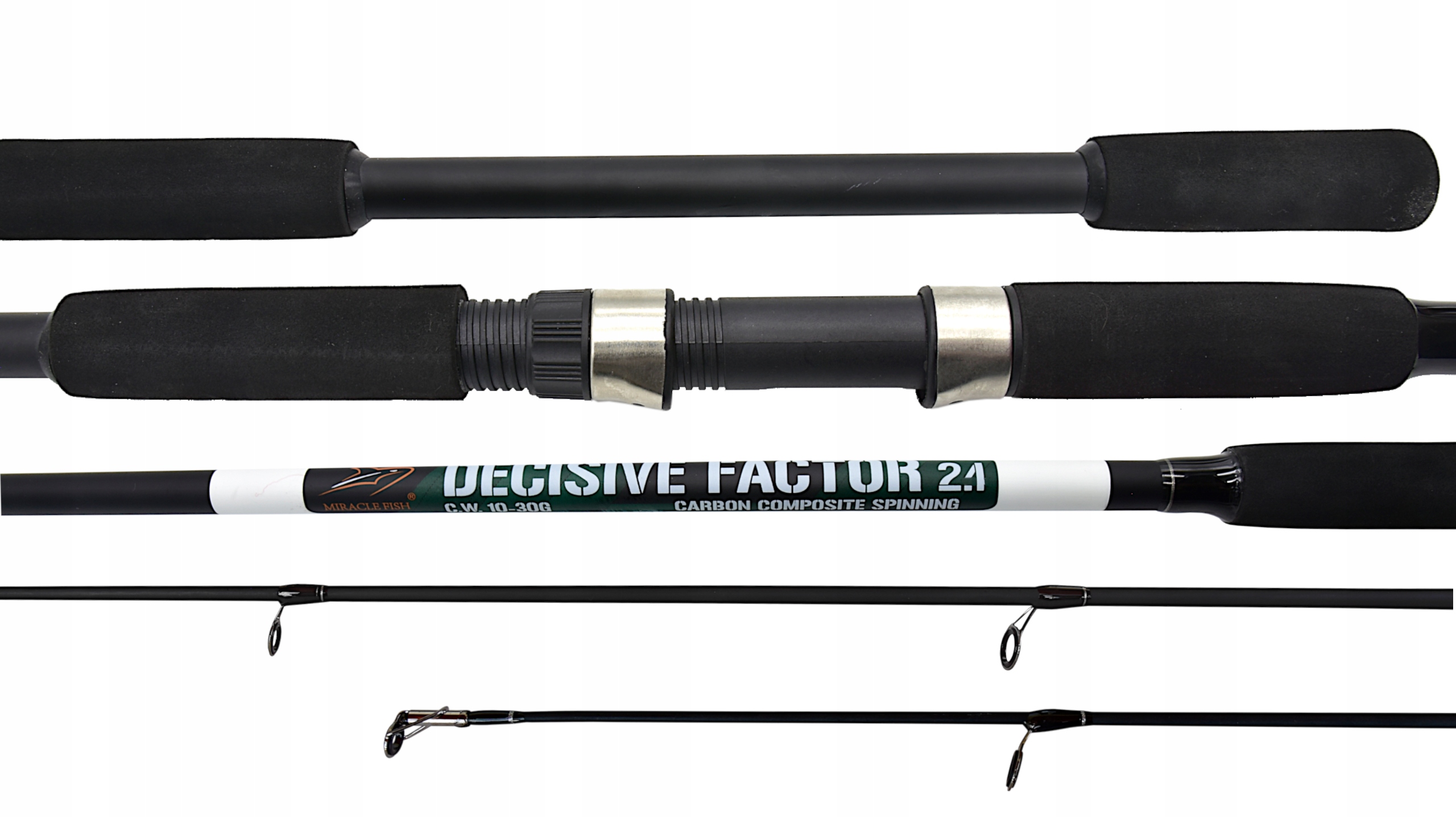 Spinning Wędka DECISIVE FACTOR 2,1m Carbon 10-30g Rękojeść piankowa