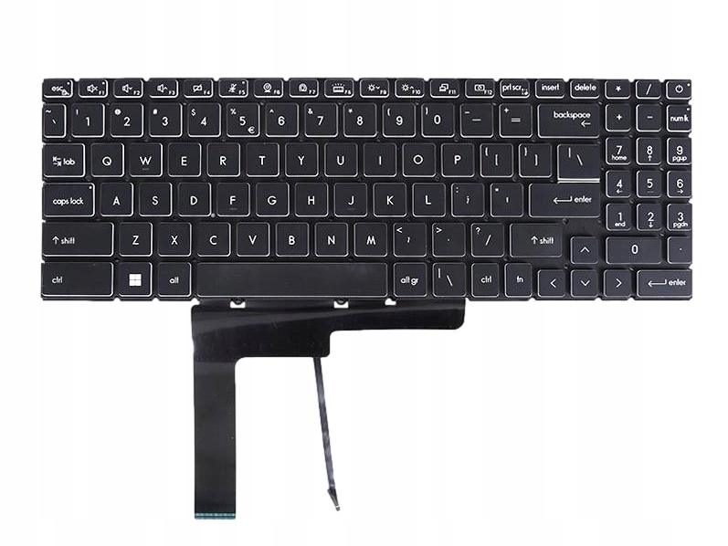 Klawiatura Do Msi GF66 GF76 Msi Bravo 15 MS-1581 MS-1584 MS-17L1 Led Black