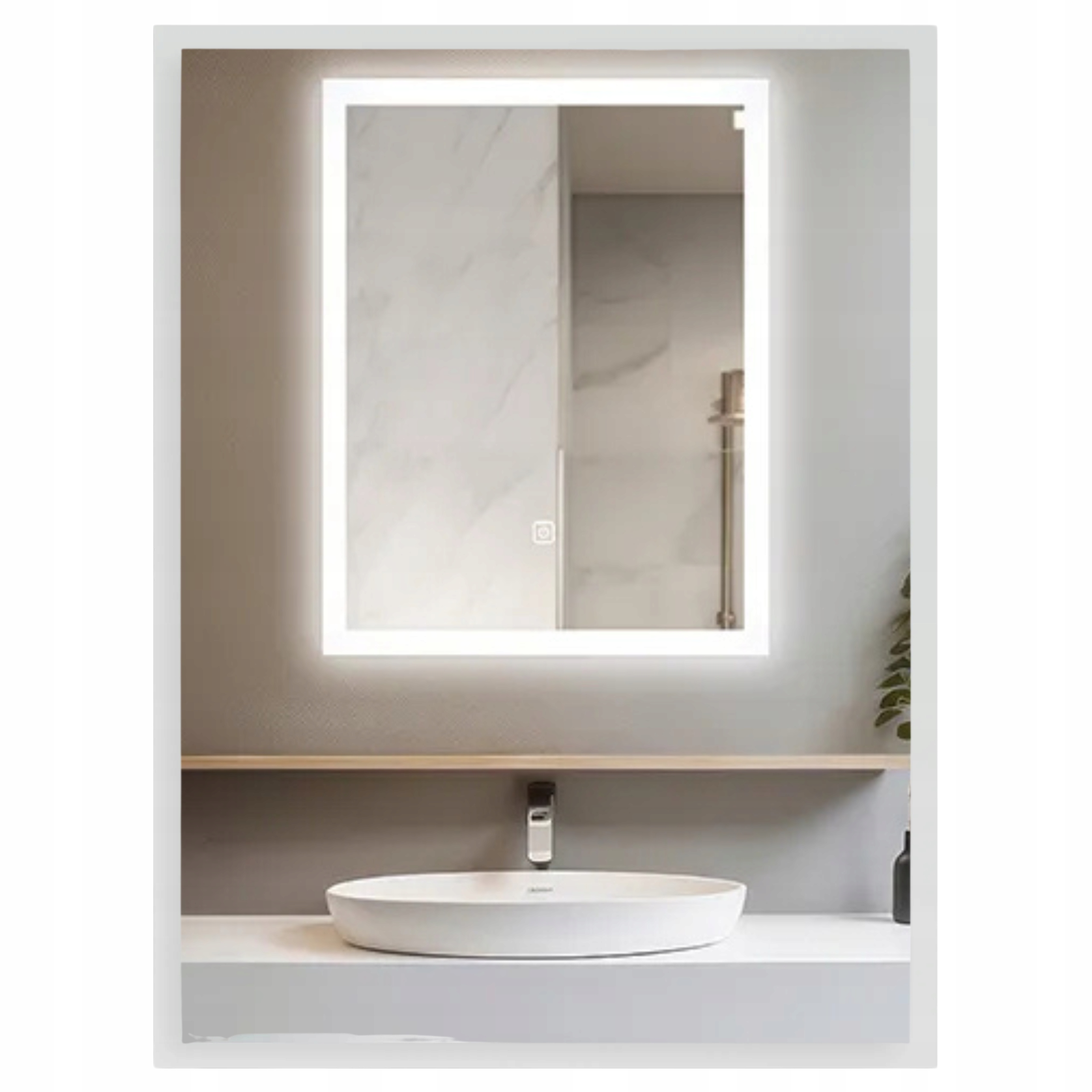 Balneo Zrcadlo Podsvícené Led 60x80 cm Koupelnové Obdélníkové Cosmo