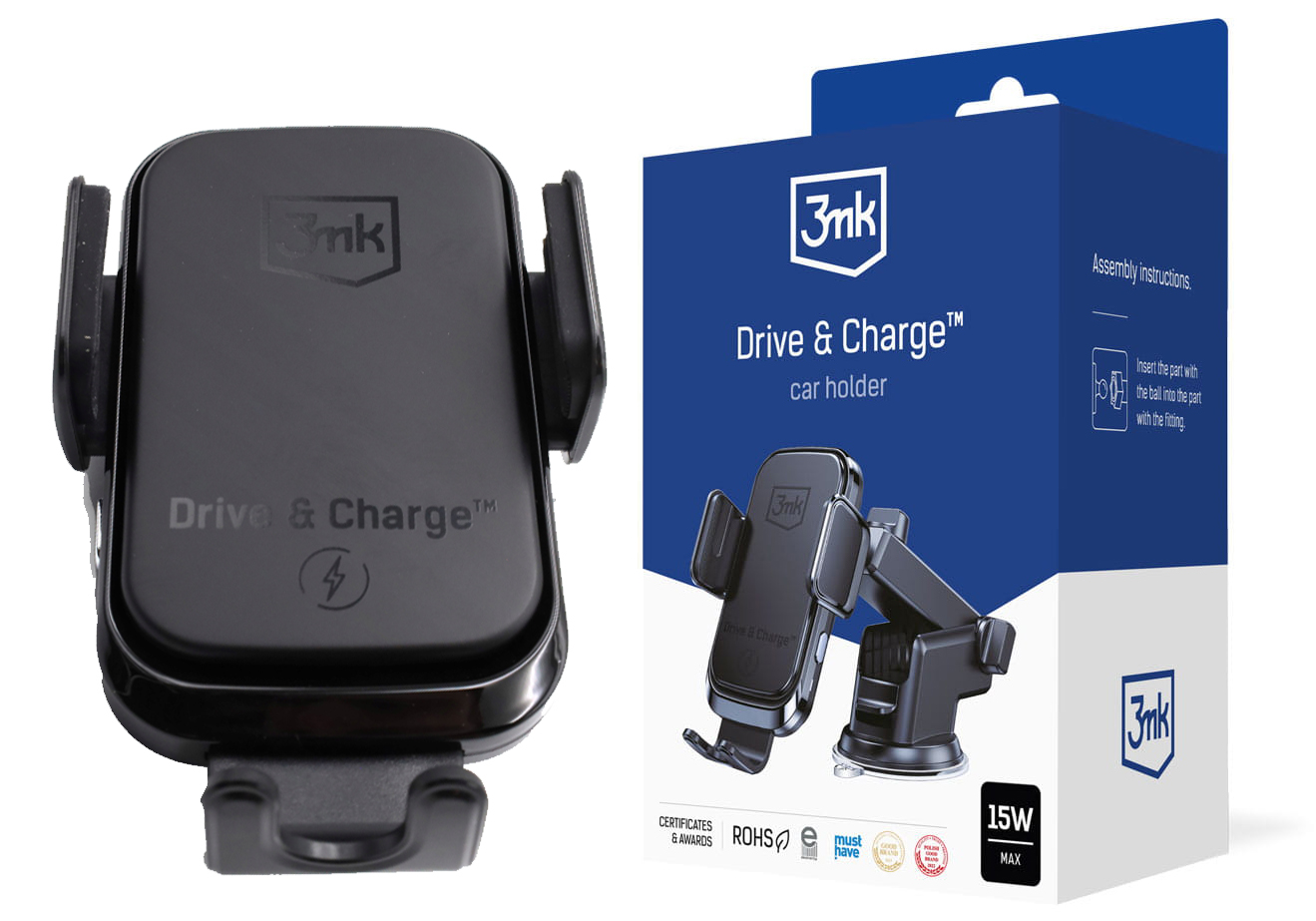 3mk Drive & Charge Držák do auta 15W Indu