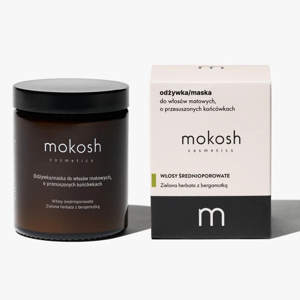 Mokosh Kondicionér/maska pro suché matné vlasy Zelený čaj bergamot