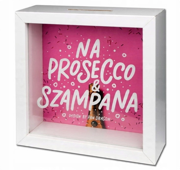 

Skarbonka Na Oszczędności Prosecco I Szampan Kasa